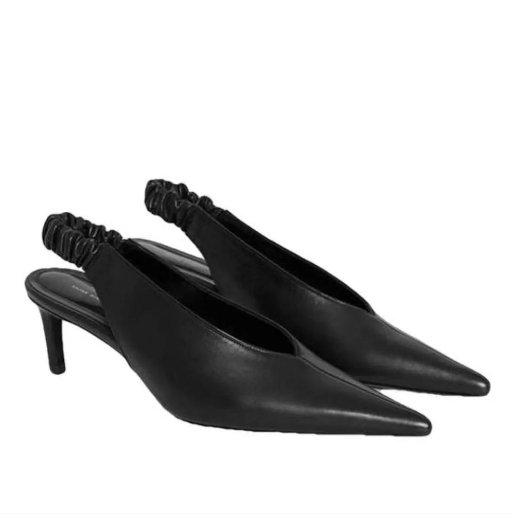 Anime Bing leather sling backs
